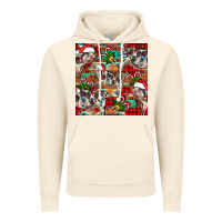 Vintage Artic christmas pig  aztec Vintage Hoodie - FaDigitalArtStudio