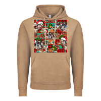 Vintage Coffee christmas pig  aztec Vintage Hoodie - FaDigitalArtStudio
