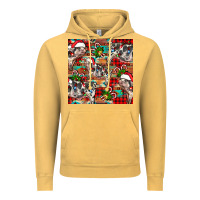 Vintage Mustard christmas pig  aztec Vintage Hoodie - FaDigitalArtStudio
