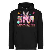Black Happy Easter Dental And Egg Heavyweight Hoodie - BundleAndBundleShop