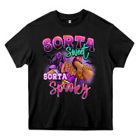 Black Sorta sweet sorta spooky sneaker and heel afro wom Heavy Core Tee - RanaPortraitStore