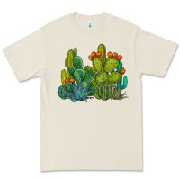 Bone watercolor cactus Premium Tee - BarkalooDesign