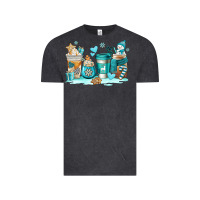 Vintage Black winter coffe cups Vintage Tee - AdoDesignShop