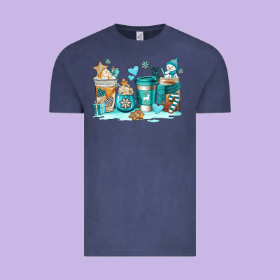 Winter Coffe Cups Vintage Tee Designed By Adodesignshop