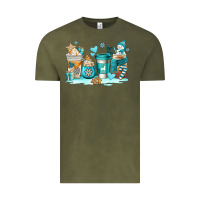 Vintage Olive winter coffe cups Vintage Tee - AdoDesignShop
