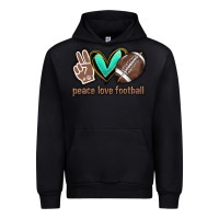 Black Peace love football Urban Hoodie - HowdyJamesFarm
