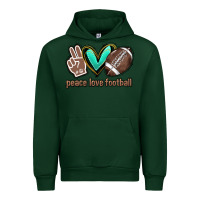 Forest Green Peace love football Urban Hoodie - HowdyJamesFarm
