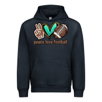 Peace Love Football Urban Hoodie | Teevron