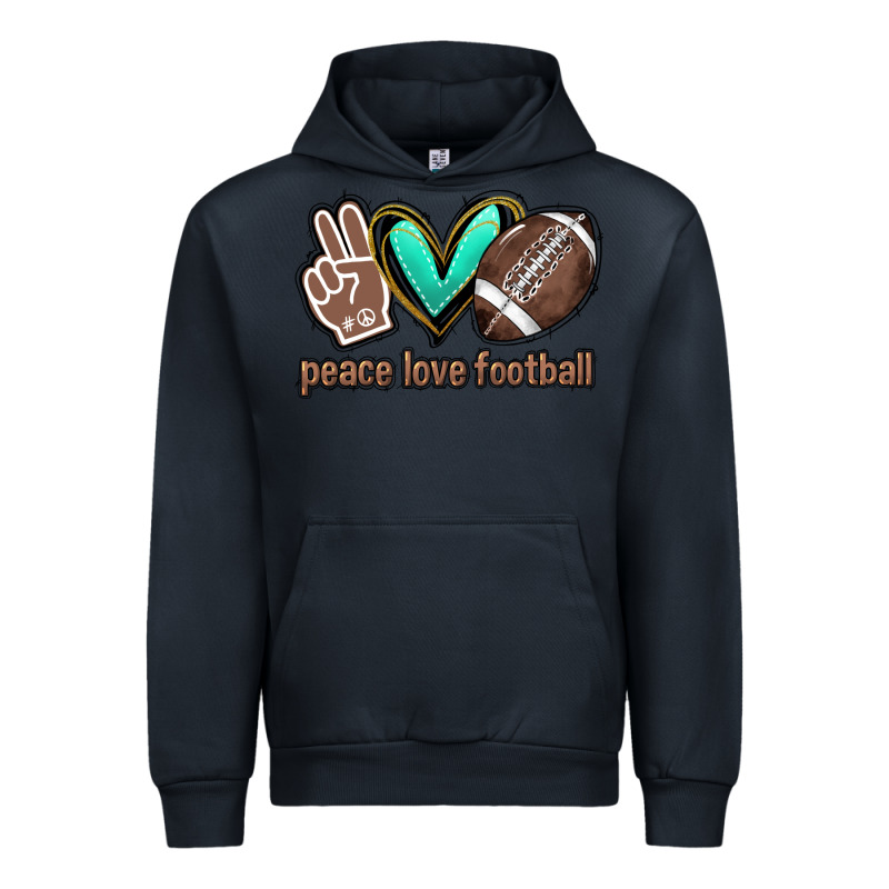 Peace Love Football Urban Hoodie by HowdyJamesFarm | Teevron