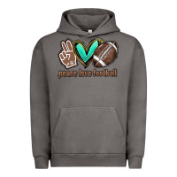 Pigment Tornado Peace love football Urban Hoodie - HowdyJamesFarm