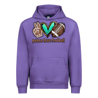 Tulip Peace love football Urban Hoodie - HowdyJamesFarm