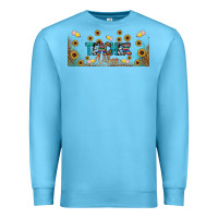Ocean Blue teacher vibes libbey glass Premium Sweatshirt - BundleAndBundleShop