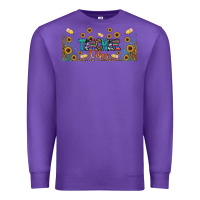 Purple teacher vibes libbey glass Premium Sweatshirt - BundleAndBundleShop