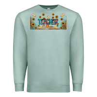 Seafoam teacher vibes libbey glass Premium Sweatshirt - BundleAndBundleShop