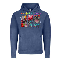 Vintage Denim crushed 100 days of school Vintage Hoodie - RacoonDesign