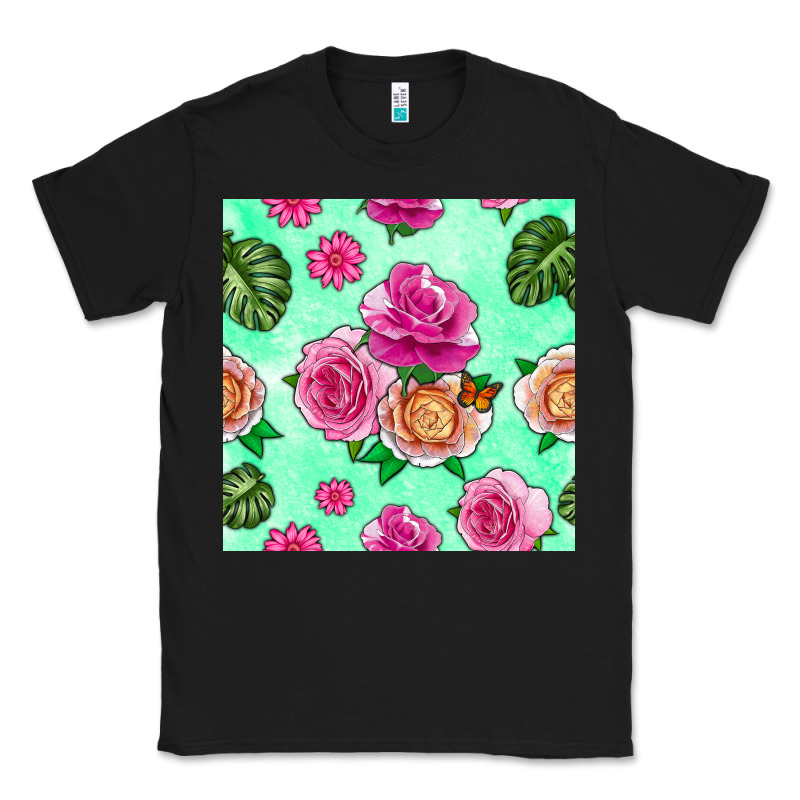 Floral Background Classic Tee by BundleAndBundleShop | Teevron