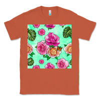 Copper floral background Classic Tee - BundleAndBundleShop