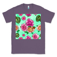Lavender floral background Classic Tee - BundleAndBundleShop