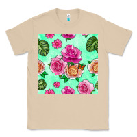 Mushroom floral background Classic Tee - BundleAndBundleShop