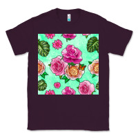 Plum floral background Classic Tee - BundleAndBundleShop
