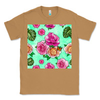 Toasted Coconut floral background Classic Tee - BundleAndBundleShop