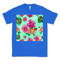 True Royal floral background Classic Tee - BundleAndBundleShop