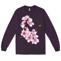 Plum Peach Blossom Long Sleeve Tee - LillyAllenDesigns