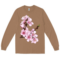 Toasted Coconut Peach Blossom Long Sleeve Tee - LillyAllenDesigns