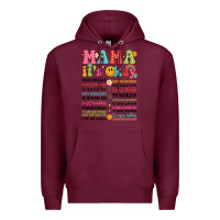 Burgundy mama its okay Premium Hoodie - JahusDesignShop