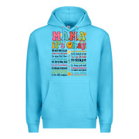 Ocean Blue mama its okay Premium Hoodie - JahusDesignShop