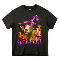 Asphalt Spooky Goat Heavy Core Tee - RanaPortraitStore
