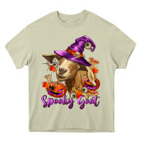 Mossy Spooky Goat Heavy Core Tee - RanaPortraitStore