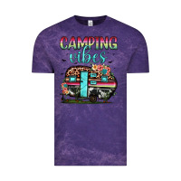 Cloud Purple camping vibes Vintage Tee - JahusDesignShop