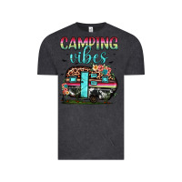 Vintage Black camping vibes Vintage Tee - JahusDesignShop