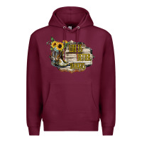 Burgundy life is better in boots Premium Hoodie - Bettercallsaul