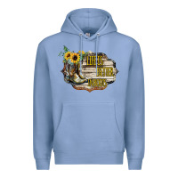 Colony Blue life is better in boots Premium Hoodie - Bettercallsaul