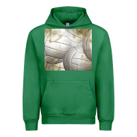 Emerald distressed volleyball pattern Urban Hoodie - TumblerDesignByShophia
