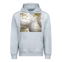 Heather Grey distressed volleyball pattern Urban Hoodie - TumblerDesignByShophia