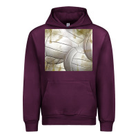 Mauve Wine distressed volleyball pattern Urban Hoodie - TumblerDesignByShophia
