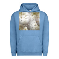 Pigment Pebble Blue distressed volleyball pattern Urban Hoodie - TumblerDesignByShophia