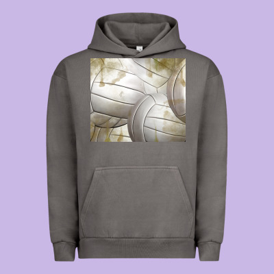 Distressed Volleyball Pattern Urban Hoodie Designed By Tumblerdesignbyshophia
