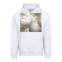 White distressed volleyball pattern Urban Hoodie - TumblerDesignByShophia