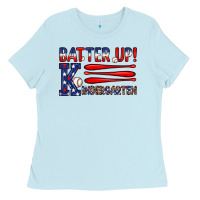 Patriotic Baseball Kindergarten Theme Ladies Tee | Teevron