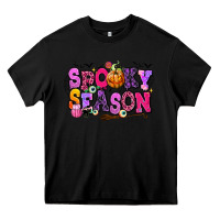 Black Spooky season Halloween Heavy Core Tee - RanaPortraitStore