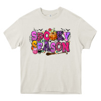 Cream Spooky season Halloween Heavy Core Tee - RanaPortraitStore