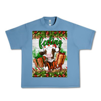 Pebble Blue Christmas feeling jolly cow Urban Heavy Tee - Artiststas
