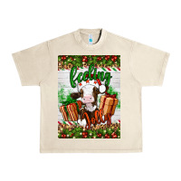 Sandshell Christmas feeling jolly cow Urban Heavy Tee - Artiststas
