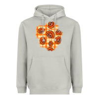 Moon Dust Thanksgiving Turkey With Tartan Patch Heavyweight Hoodie - BundleAndBundleShop