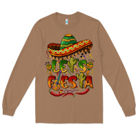 Toasted Coconut let's fiesta mexican hat Long Sleeve Tee - BarkalooDesign