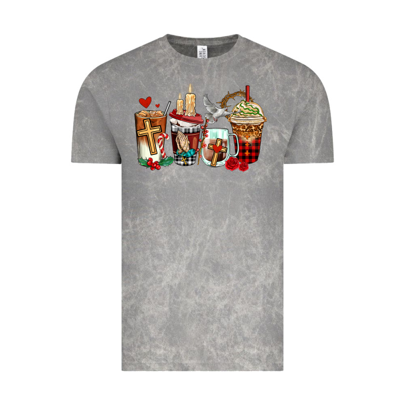 Religious Coffee Cups Vintage Tee by AdoDesignShop | Teevron